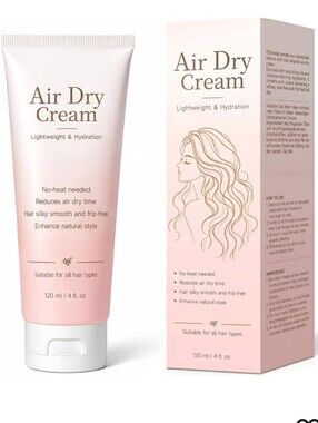 Air Dry Cream for Straight & Fine Hair, Leave In Styling Cream